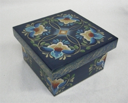 Wooden box, decorated